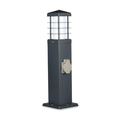 PRESA DOPPIA DA GIARDINO IP44 CON LAMPADA E27 IP44