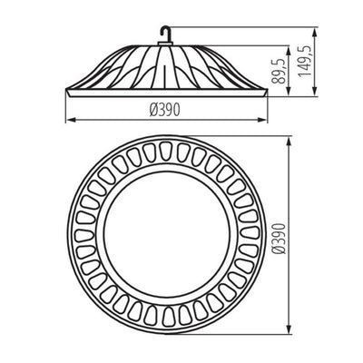 LAMPADA LED HIGH BAY HIBO LED N 200W-NW - KANLUX