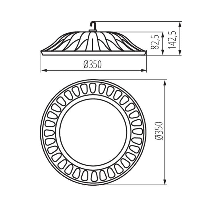 LAMPADA LED HIGH BAY HIBO LED N 150W-NW - KANLUX