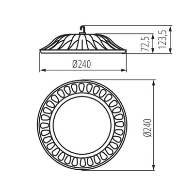LAMPADA LED HIGH BAY HIBO LED N 50W-NW - KANLUX