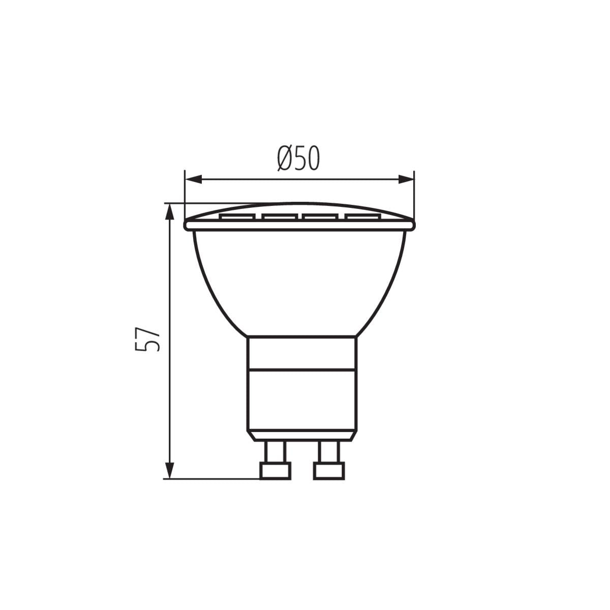 LAMPADINA LED GU10 LED N 4W-WW - KANLUX