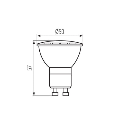 LAMPADINA LED GU10 LED N 4W-WW - KANLUX