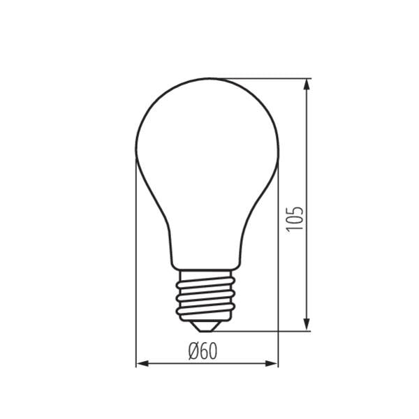 LAMPADINA LED XLED A60 10W-WW - KANLUX