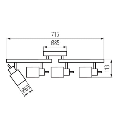 LAMPADA DA PARETE-SOFFITTO EVELI EL-4I - KANLUX