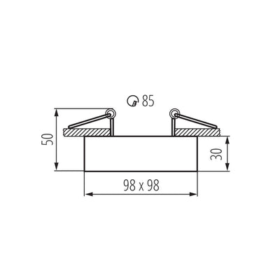 ANNELLO PER FARETTI  MINI GORD DLP-50-W - KANLUX
