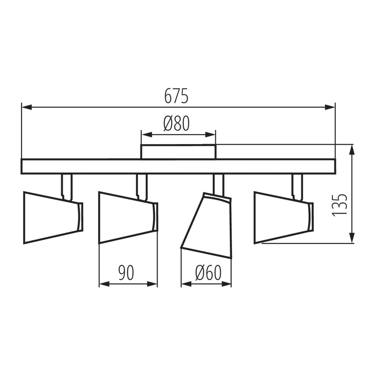 LAMPADA DA PARETE-SOFFITTO ENALI EL-4I B - KANLUX