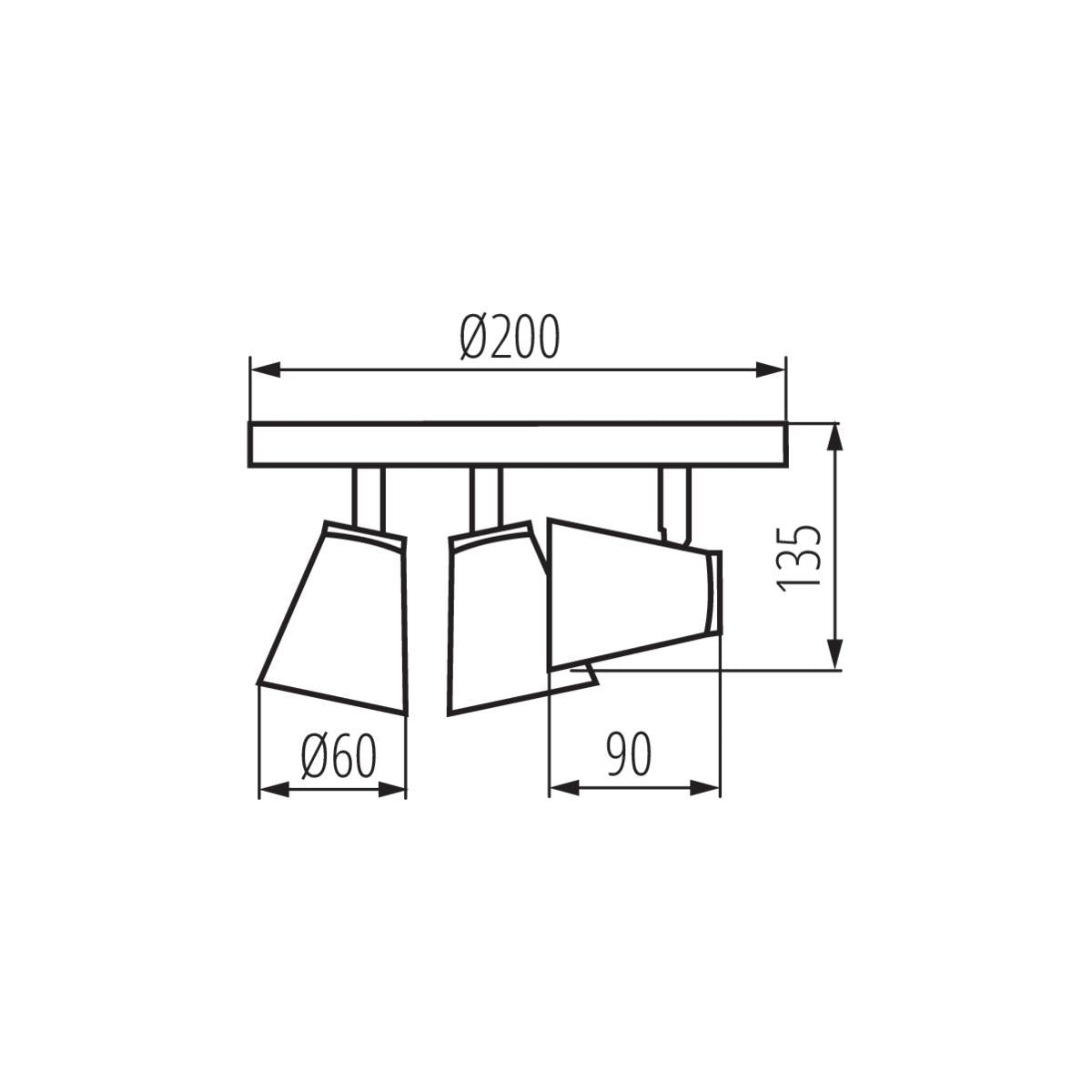 LAMPADA DA PARETE-SOFFITTO ENALI EL-3O B - KANLUX