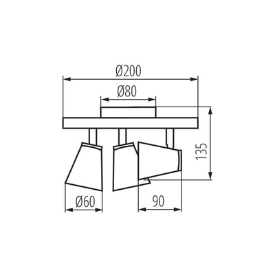 LAMPADA DA PARETE-SOFFITTO ENALI EL-3O W - KANLUX