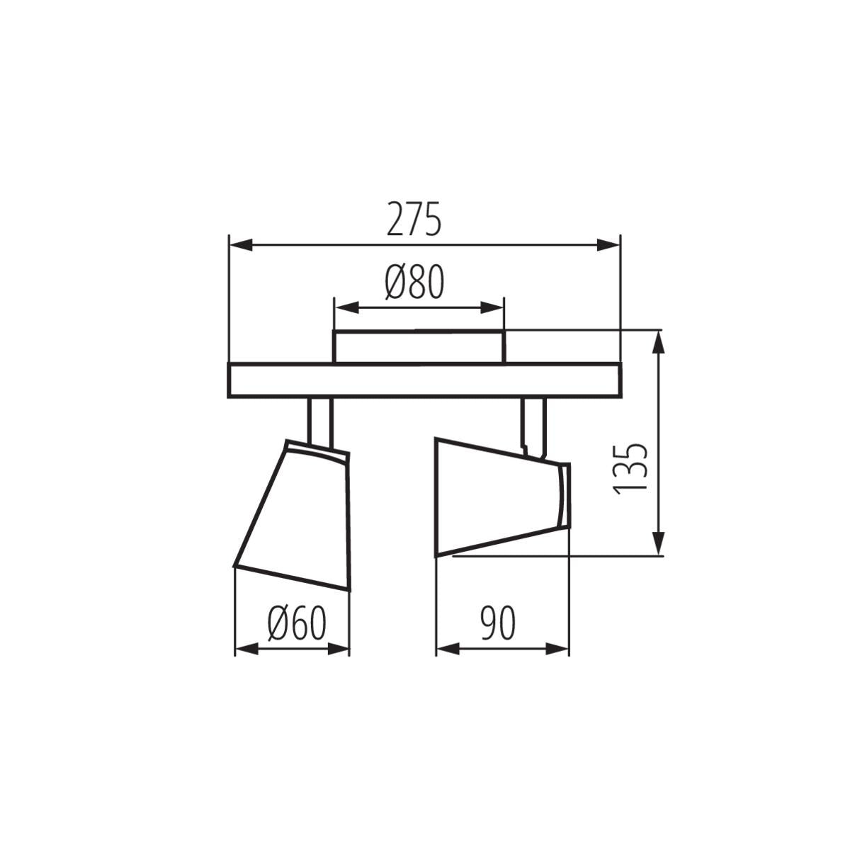 LAMPADA DA PARETE-SOFFITTO ENALI EL-2I B - KANLUX