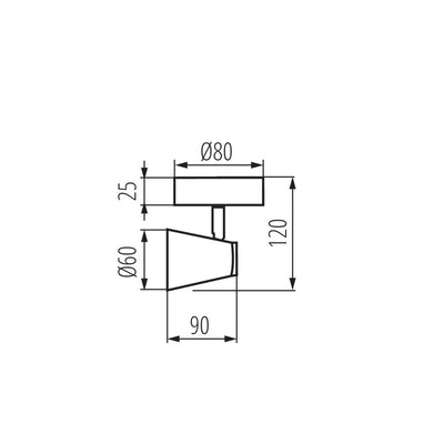 LAMPADA DA PARETE-SOFFITTO ENALI EL-1O B - KANLUX