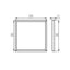 PANNELLO BRAVO S 50W 6060NW W  (ALIMENTATORE NON INCLUSO)
