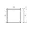 PANNELLO BRAVO S 50W 6060NW W  (ALIMENTATORE NON INCLUSO)