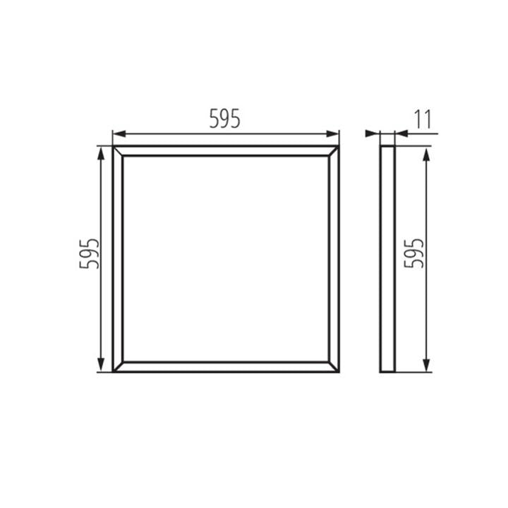 PANNELLO BRAVO S 50W 6060NW W  (ALIMENTATORE NON INCLUSO)