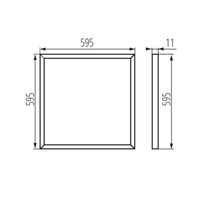 PANNELLO LED DA INCASSO BRAVO PU36W6060NW W - KANLUX