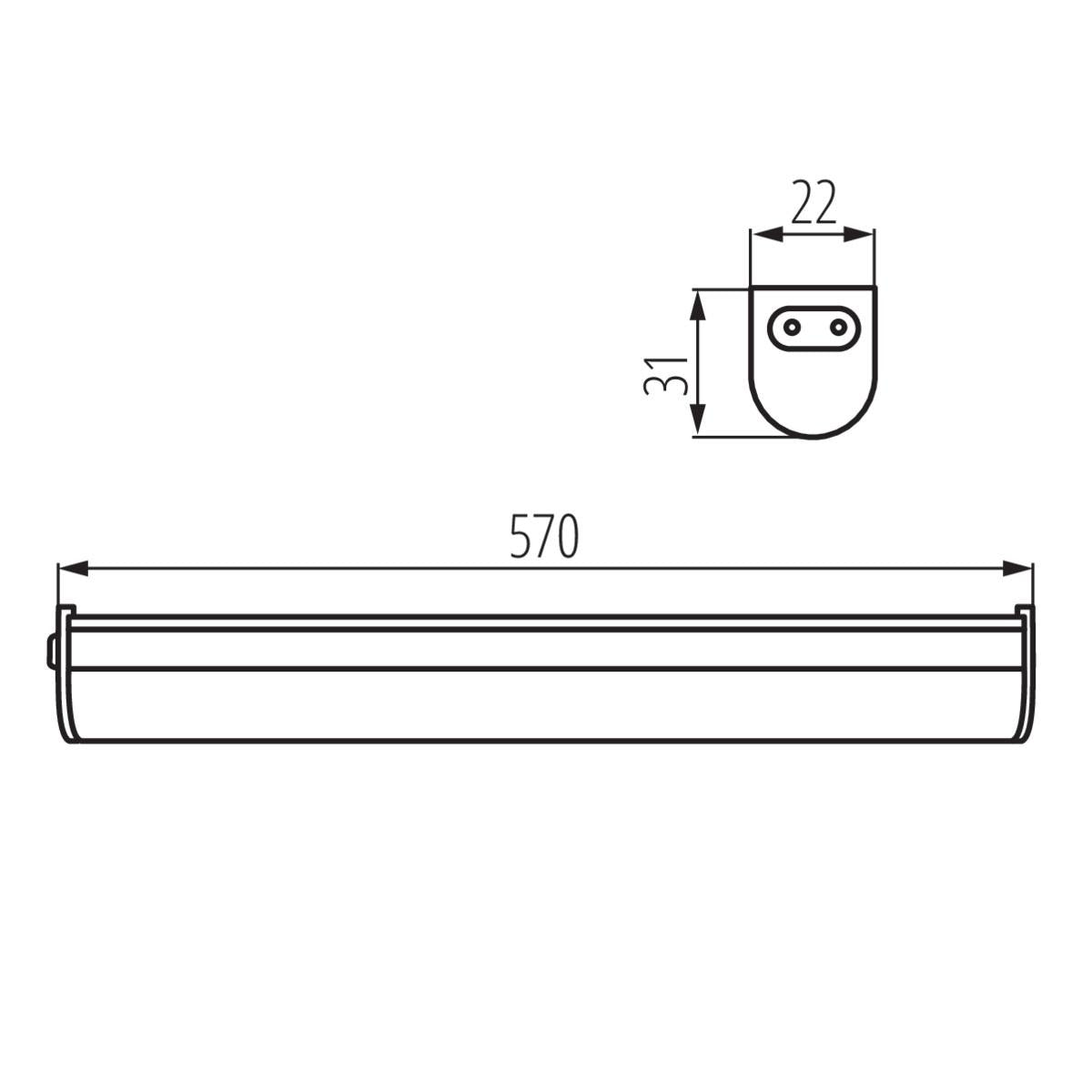 ALLOGGIAMENTO LED PER PENSILI LINUS LED 7W-NW - KANLUX