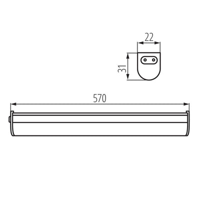 ALLOGGIAMENTO LED PER PENSILI LINUS LED 7W-NW - KANLUX