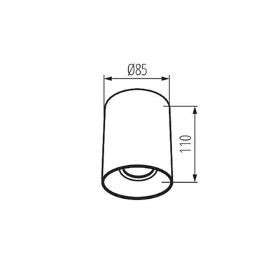 FARETTO DECORATIVO RITI GU10 W/G - KANLUX