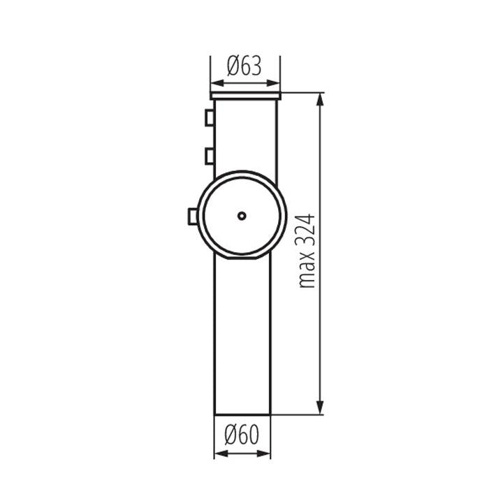 ADATTATORE REGOLABILE PER APPARECCHI PER ILLUMINAZIONE PARCHEGGIO STREET LED ADTR 15D - KANLUX