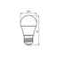 LAMPADINA LED IQ-LED G45E27 7,5W-NW - KANLUX