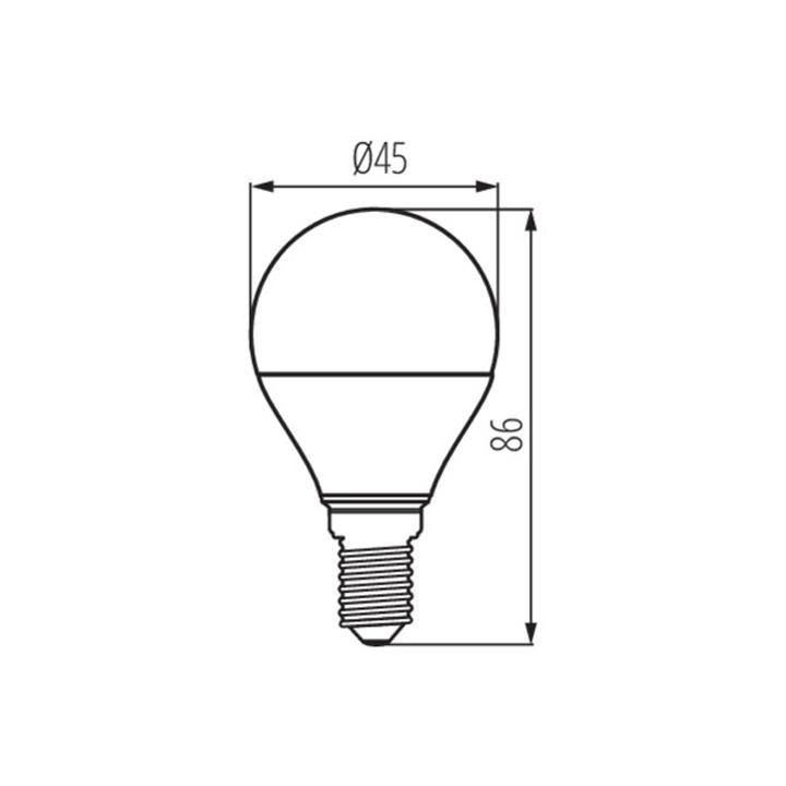 LAMPADINA LED IQ-LED G45E14 7,5W-WW - KANLUX