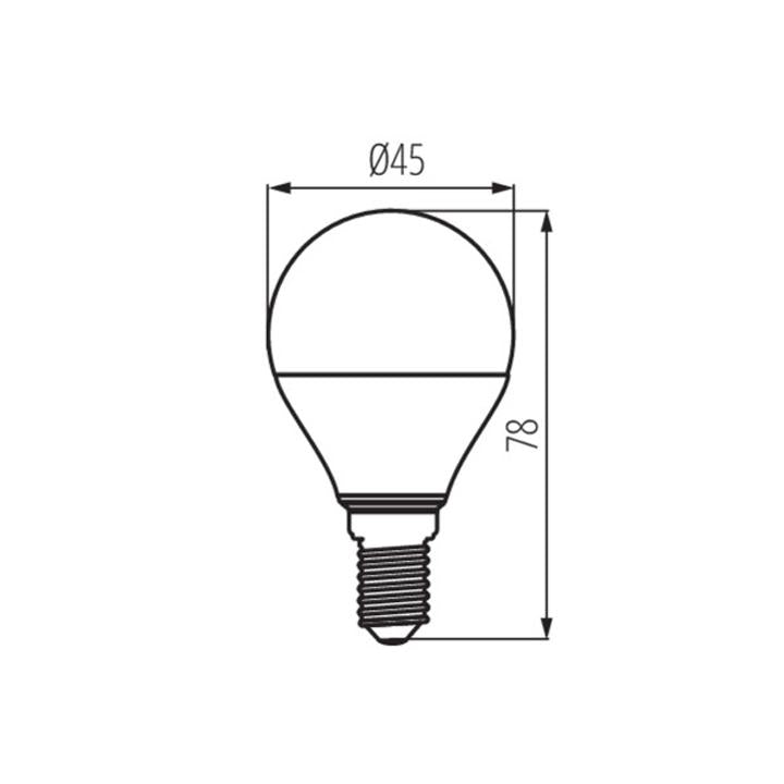 LAMPADINA LED IQ-LED G45E14 5,5W-CW - KANLUX