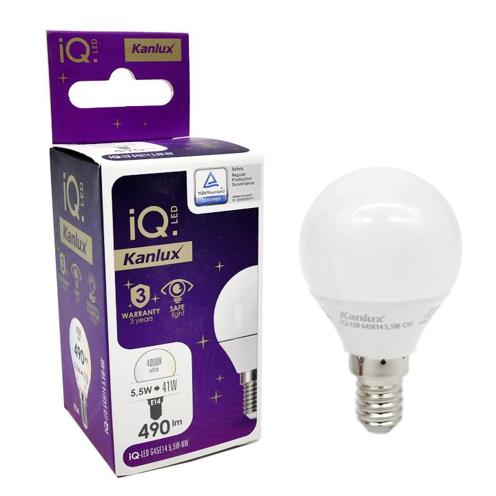 LAMPADINA LED IQ-LED G45E14 5,5W-NW - KANLUX