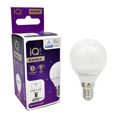 LAMPADINA LED IQ-LED G45E14 5,5W-NW - KANLUX