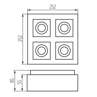 FARETTO DECORATIVO STOBI DLP 450-B - KANLUX