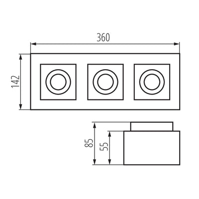 FARETTO DECORATIVO STOBI DLP 350-B - KANLUX