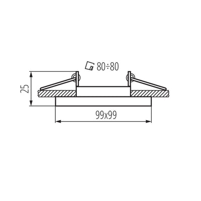 ANNELLO PER FARETTI  ALREN R DTL-W - KANLUX