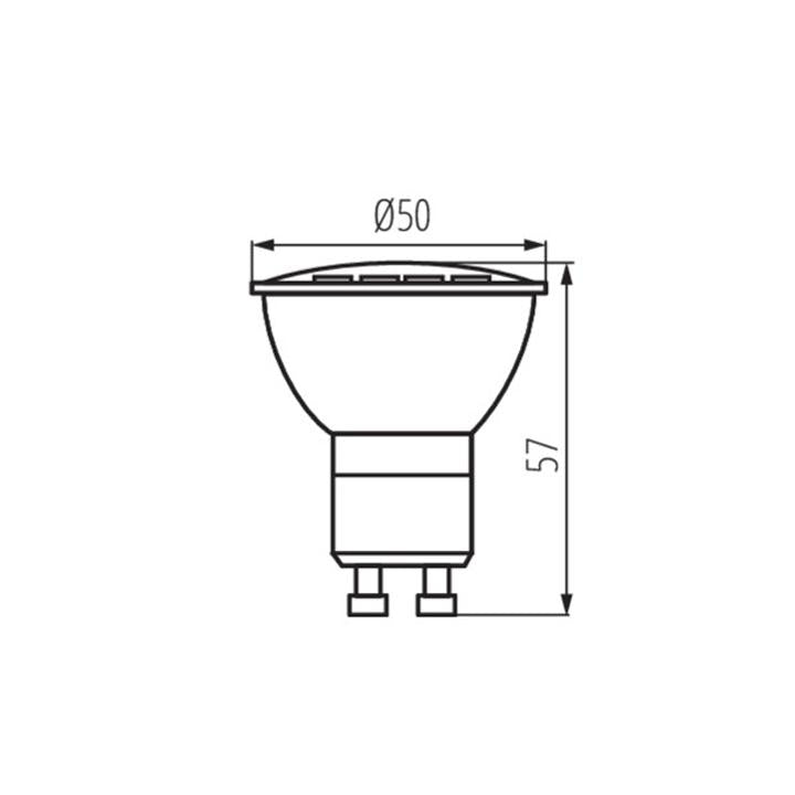 LAMPADINA LED TOMI LED7W GU10-NW - KANLUX