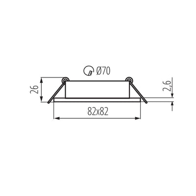 FARETTO DECORATIVO DALLA CT-DTL50-B - KANLUX