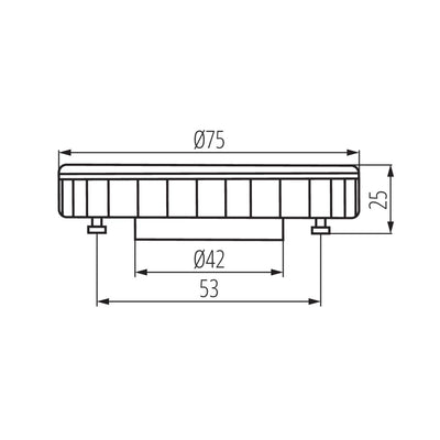 LAMPADINA LED ESG LED 9W GX53-CW - KANLUX