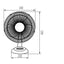 VENTILATORE DA SCRIVANIA 30CM VENETO-30B - KANLUX