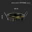 GU10 FITTING ORO ROTONDO MOBILE