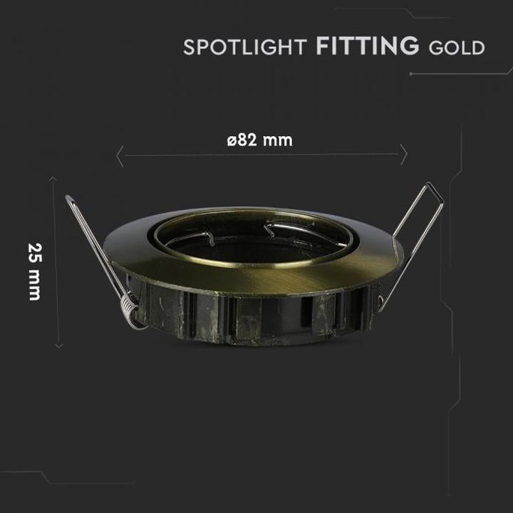 GU10 FITTING ORO ROTONDO MOBILE