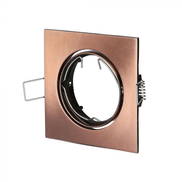 GU10 FITTING QUADRATO MOBILE BRONZE