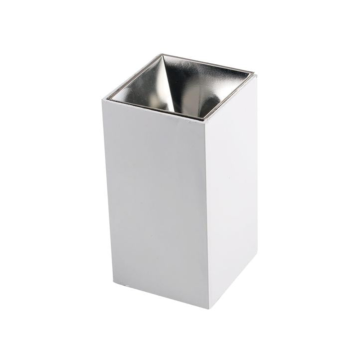 GU10 FITTING QUADRATO BIANCO & CHROME