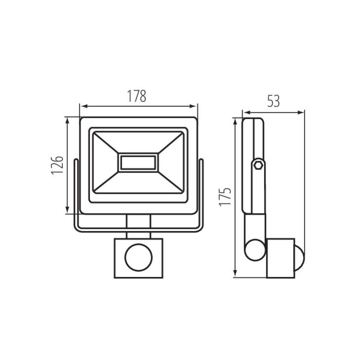 PROIETTORE A LED GRUN V2 LED-30-B-SE - KANLUX