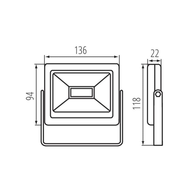 PROIETTORE A LED GRUN V2 LED-20-B - KANLUX