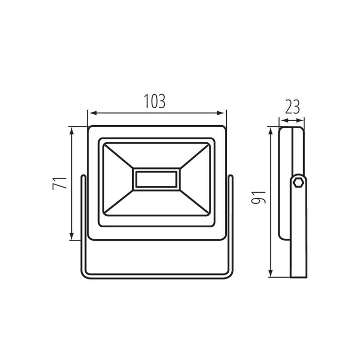 PROIETTORE A LED GRUN V2 LED-10-B - KANLUX