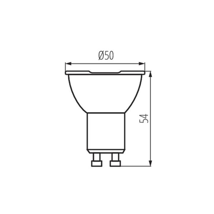 LAMPADINA LED IQ-LED GU10 7W-NW - KANLUX