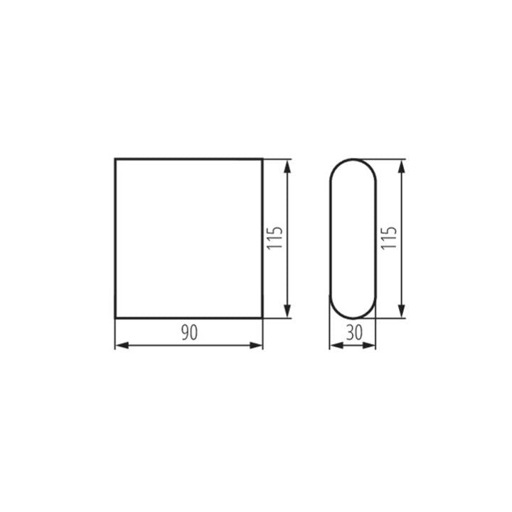 APPARECCHIO DI ILLUMINAZIONE PER FACCIATE GARTO LED EL 8W-GR - KANLUX