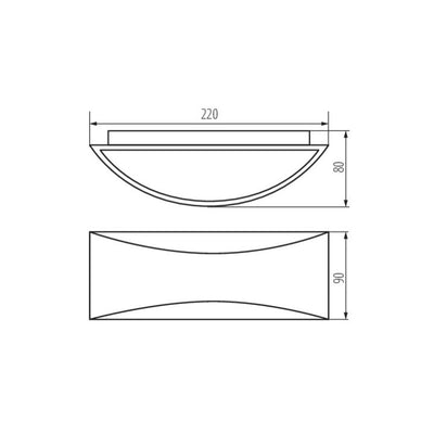 APPARECCHIO DI ILLUMINAZIONE PER FACCIATE BISO LED EL 8W-GR - KANLUX