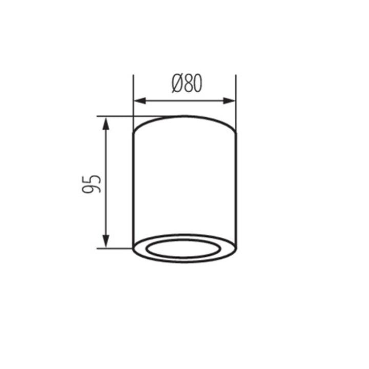 FARETTO DECORATIVO SANI IP44 DSO-W - KANLUX