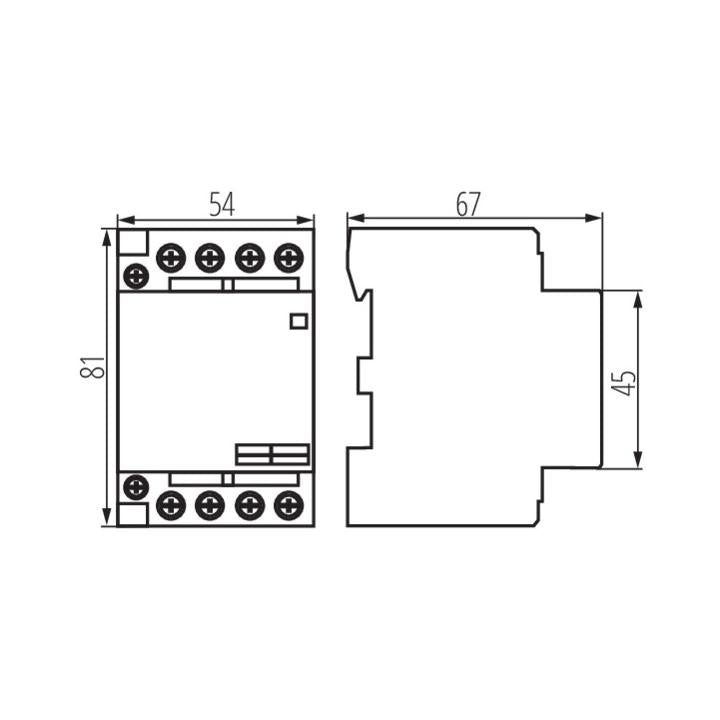 CONTATTORE MODULARE, ALIMENTAZIONE 230V AC KMC-40-40 - KANLUX
