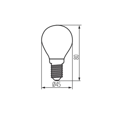 LAMPADINA LED XLED G45 E14 6W-WW-M - KANLUX