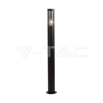 BOLLARD GARDEN LIGHT E27 HOLDER 1M HEIGHT CORPO NERO IP44