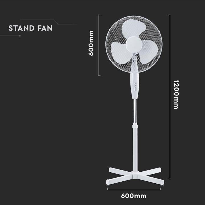 VENTILATORE DA 40W BASE A CROCE 600MM 4 PULSANTI 3 PALE