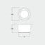 LIVIA 160 SURFACE BIANCO 10W   CCT GX53